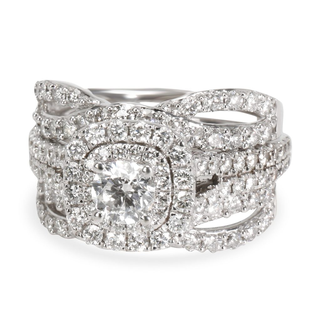Vera Wang Love Collection Diamond Wedding Set in 14K White Gold 2.00 CTW
